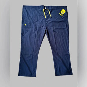 Wonder Wink Origins Scrub Bottoms Pants Navy Blue Size 5X New
